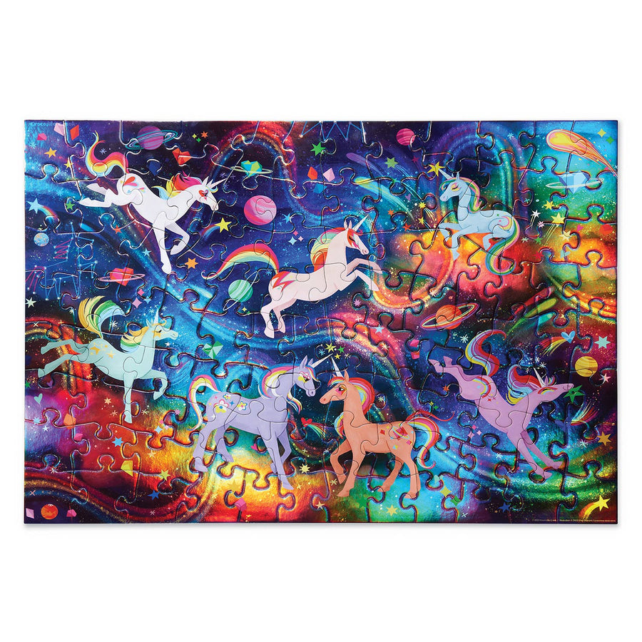 100 Piece Holographic Puzzle - Unicorn Galaxy-Puzzles-Second Snuggle Preloved