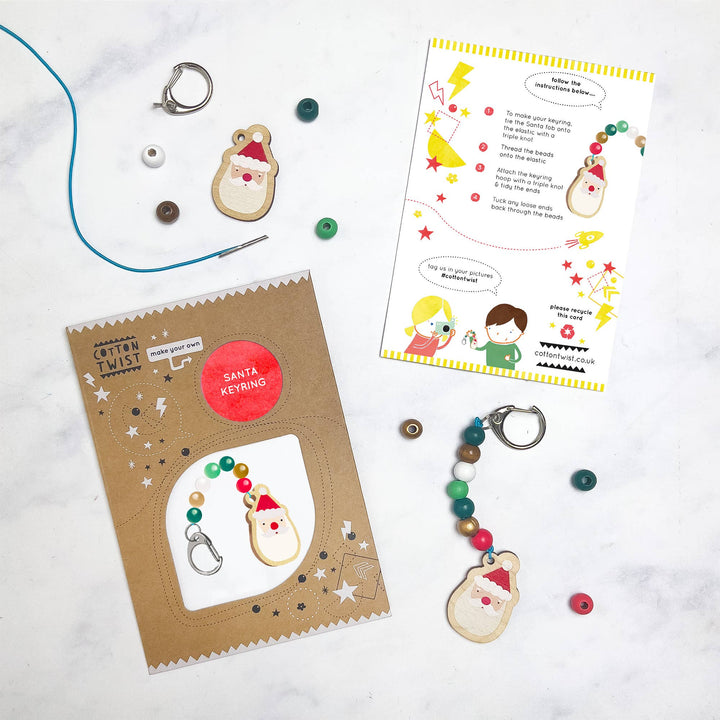 Make Your Own Santa Claus Keyring-Crafting-Second Snuggle Preloved