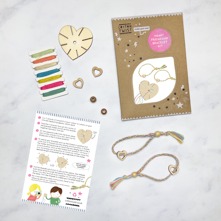 Heart Friendship Bracelet Making Kit-Crafting-Second Snuggle Preloved