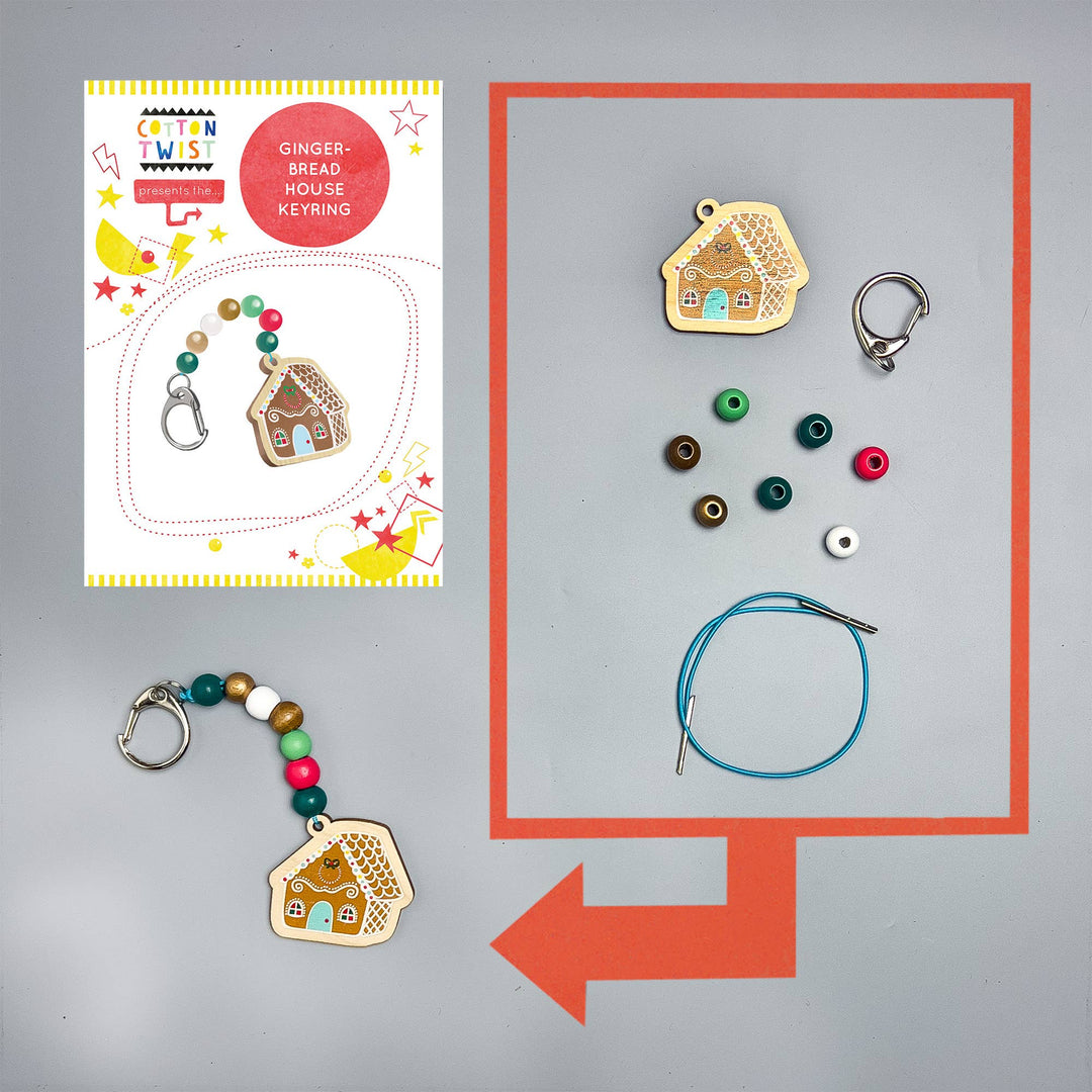 Make Your Own Gingerbread House Keyring-Crafting-Second Snuggle Preloved