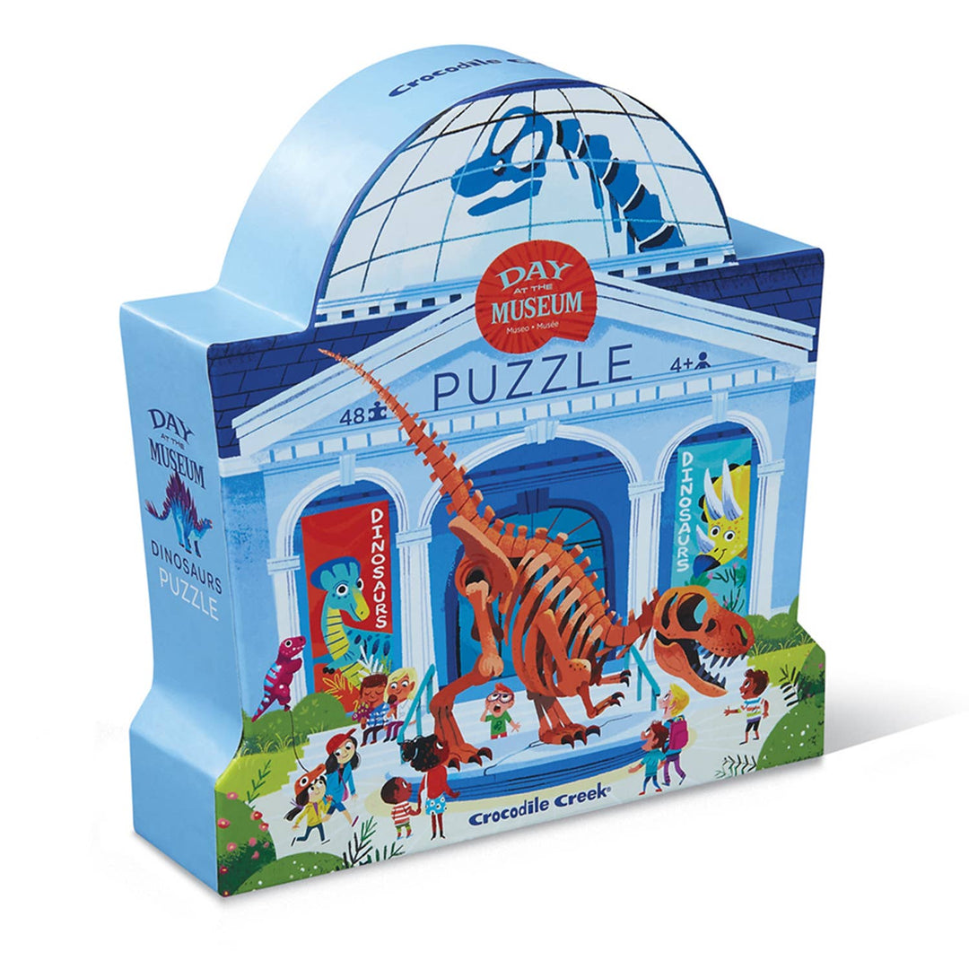 48 Piece Puzzle - Day at the Dinosaur Museum-Puzzles-Second Snuggle Preloved