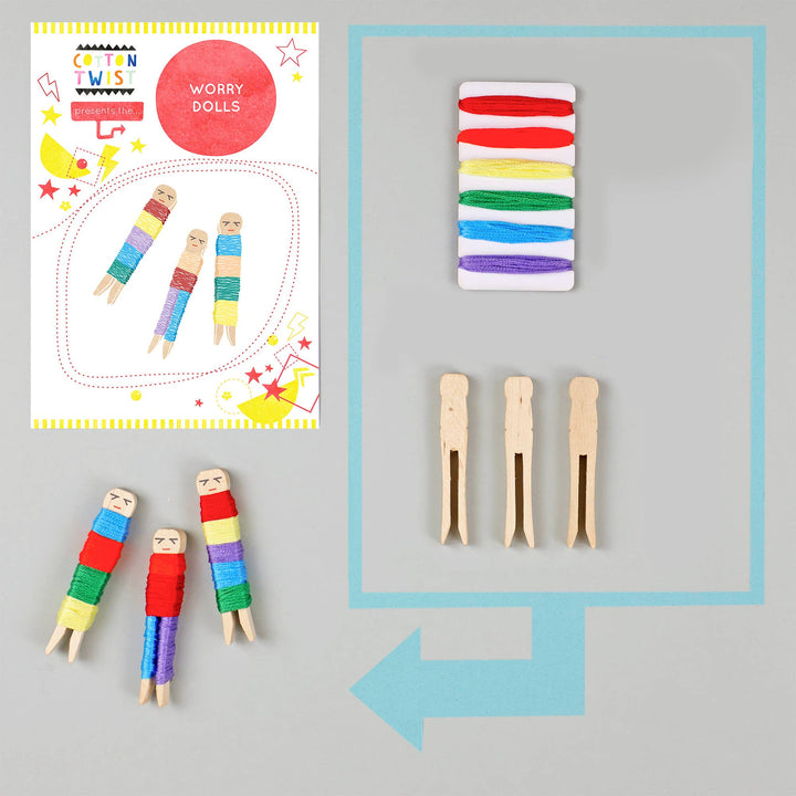 Make Your Own Worry Dolls Kit-Crafting-Second Snuggle Preloved