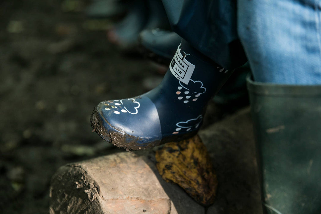 Kids Navy Colour-Revealing Wellies