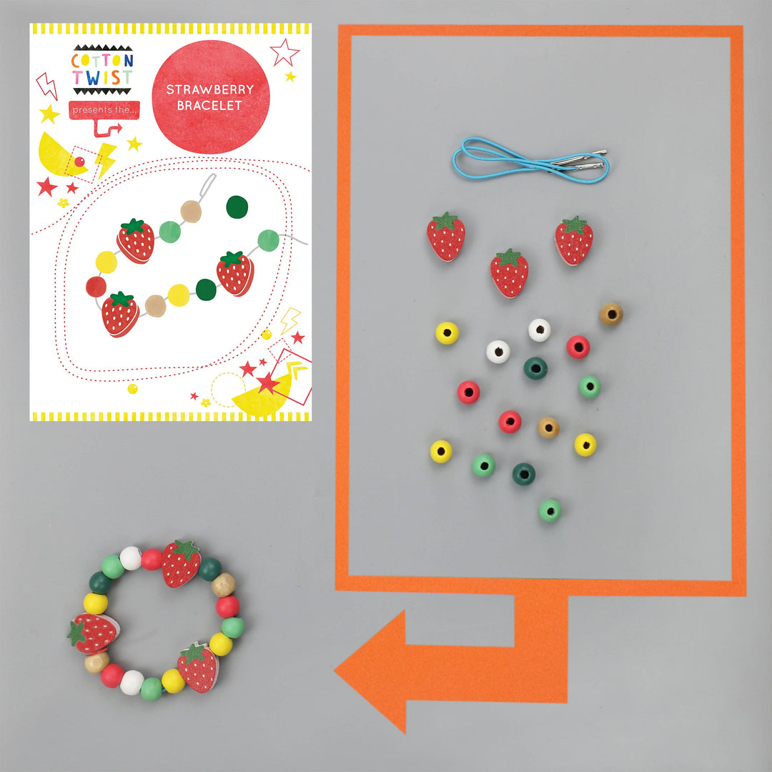 Make Your Own Strawberry Bracelet-Crafting-Second Snuggle Preloved