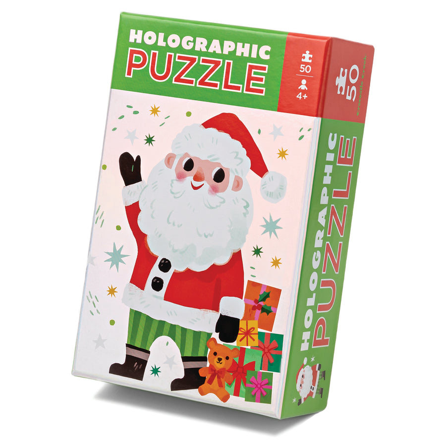 50 Piece Holographic Santa Puzzle-Puzzles-Second Snuggle Preloved