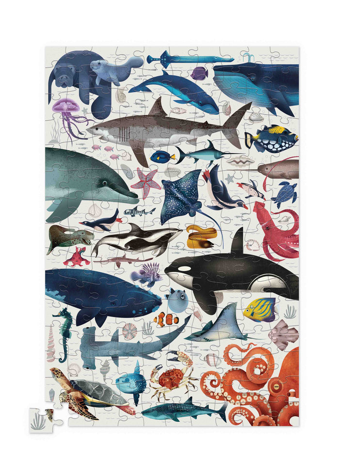 150 Piece Tin Puzzle Ocean Animals-Puzzles-Second Snuggle Preloved