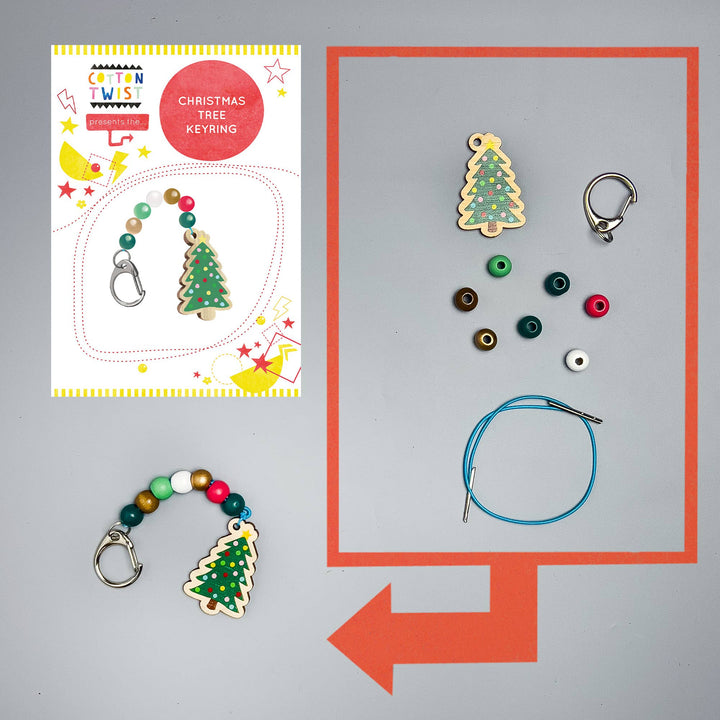 Make Your Own Christmas Tree Keyring-Crafting-Second Snuggle Preloved