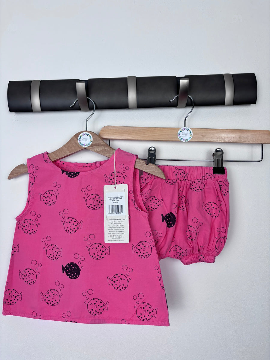 Finding Fugu Cross Back Top and Shorts Set 6-9 Months-Sets-Second Snuggle Preloved