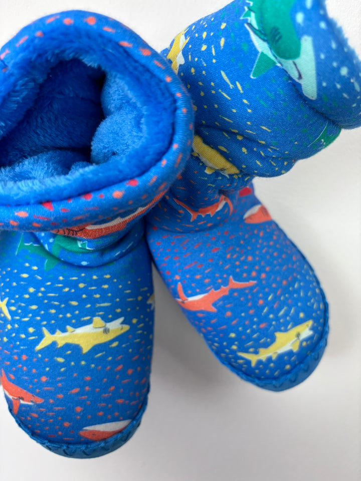 Joules Shark Slippers-Slippers-Second Snuggle Preloved