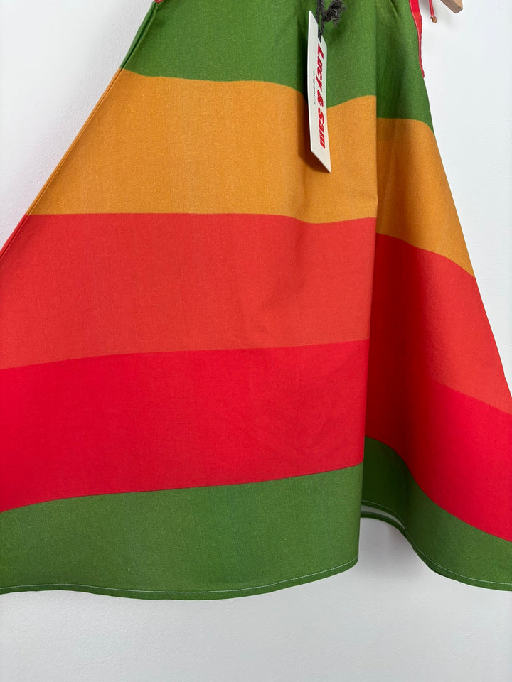 Block Stripe Rainbow Dress-Dresses-Second Snuggle Preloved