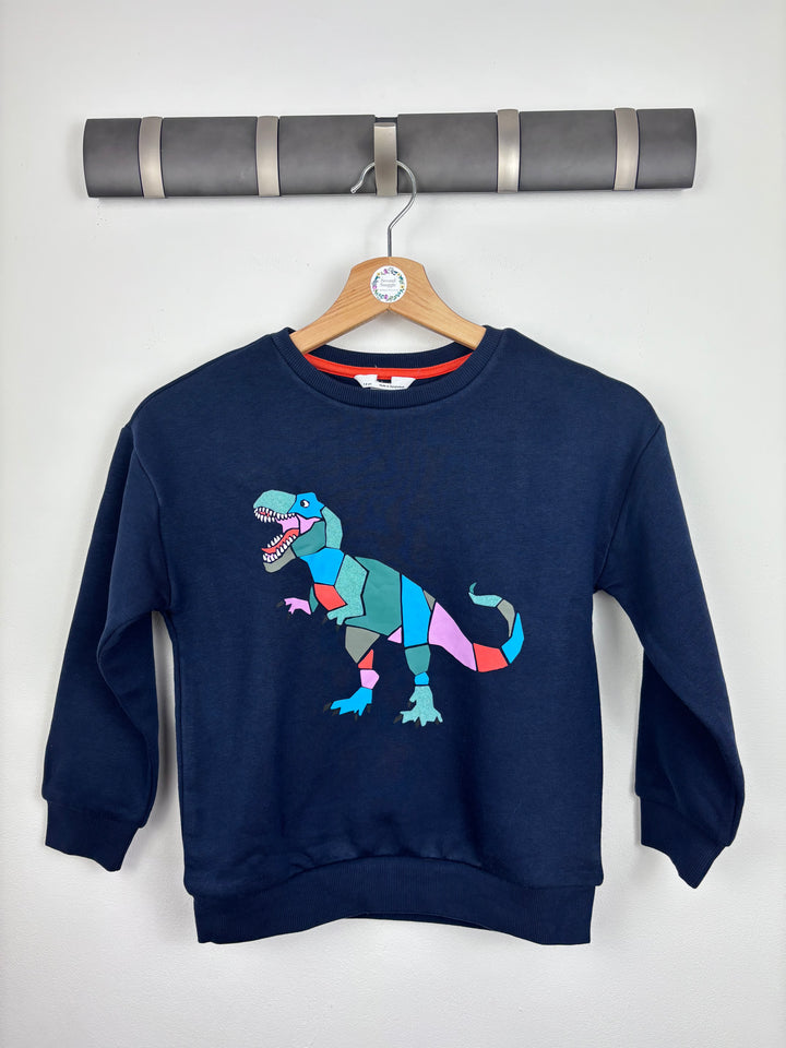 M&S Dinosaur Jumper 7-8 Years-Jumpers-Second Snuggle Preloved