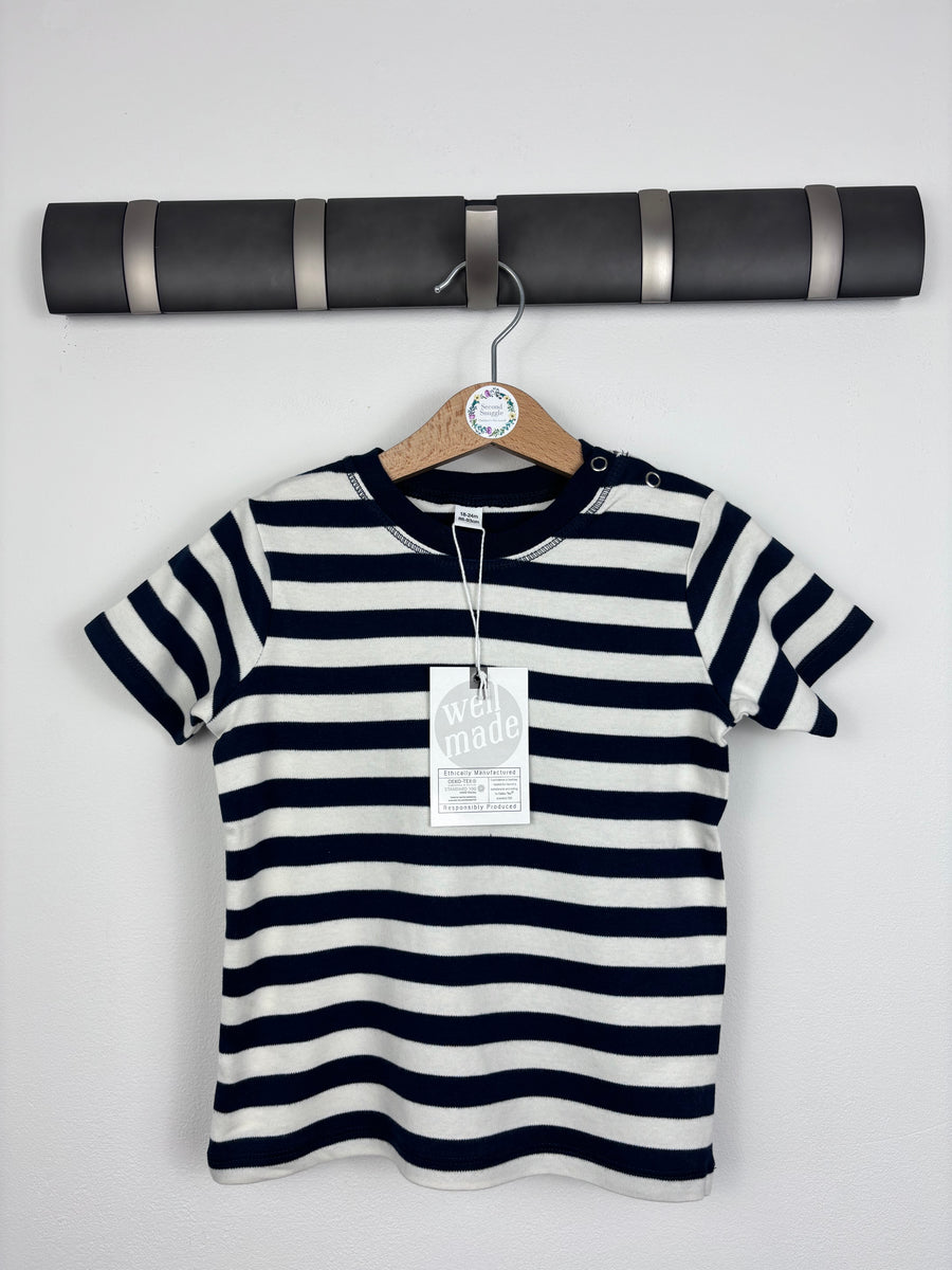 Mantis World Navy Stripe Top 18-24 Months-Tops-Second Snuggle Preloved