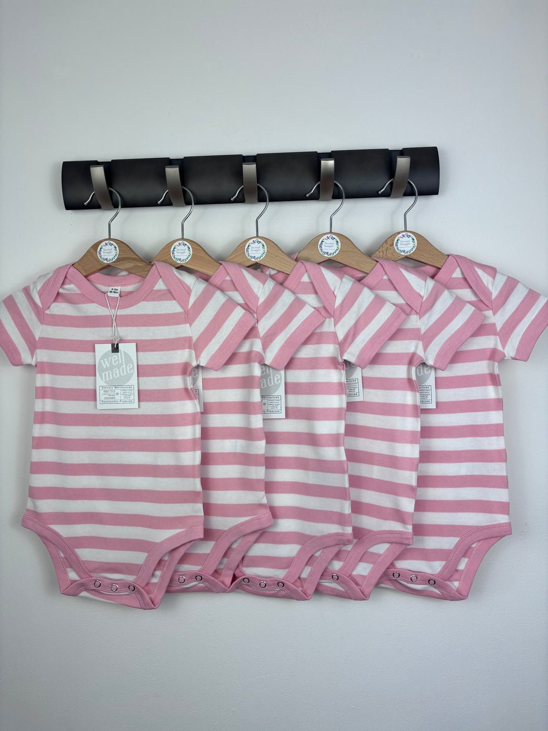 Mantis World Short Sleeve Body Suit 6-12 Months - Pink-Vests-Second Snuggle Preloved