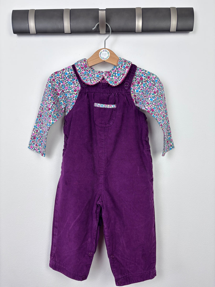 JoJo Maman Bebe 6-12 Months-Dungarees-Second Snuggle Preloved