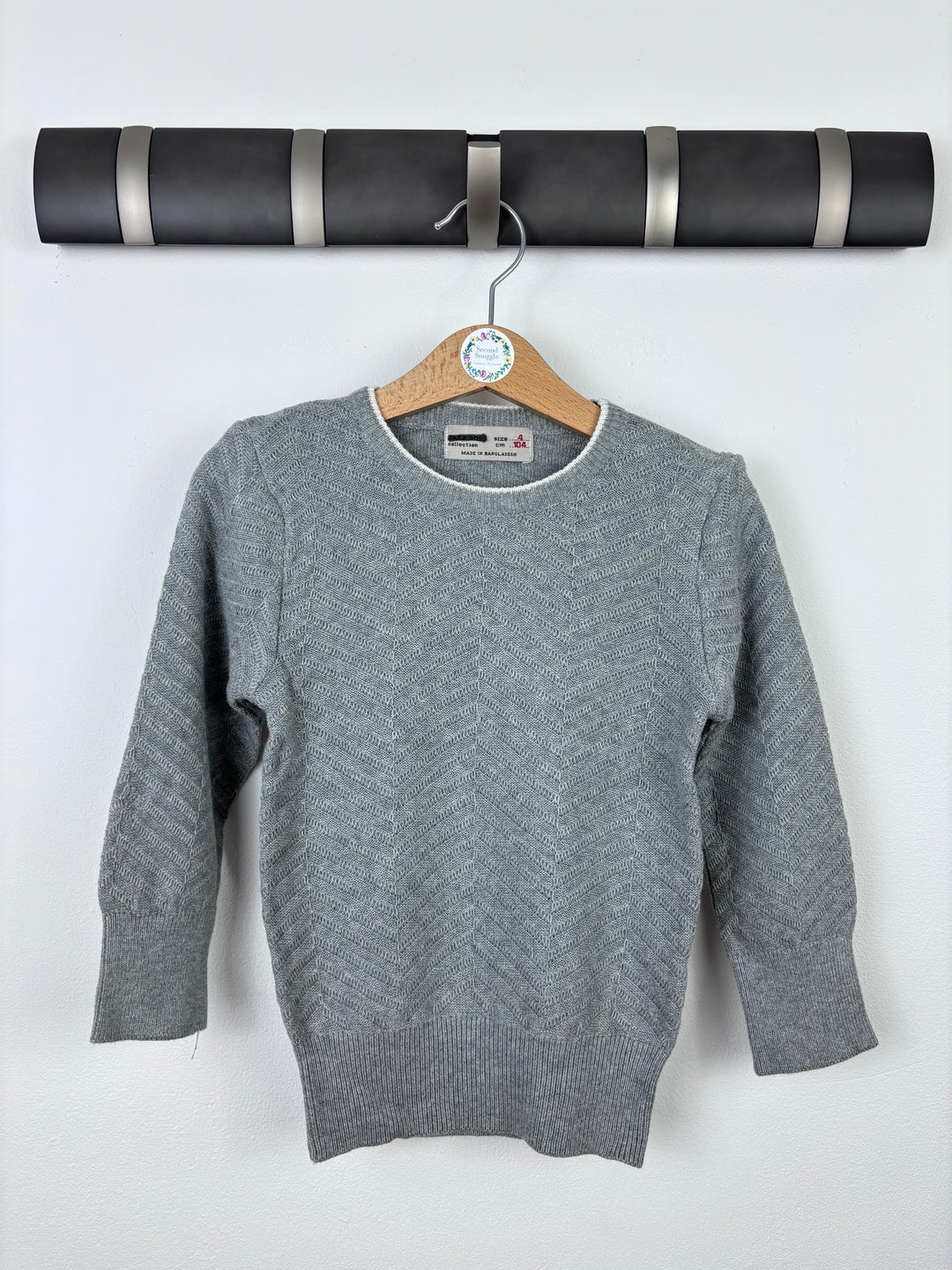 Zara Grey Jumper-Jumpers-Second Snuggle Preloved