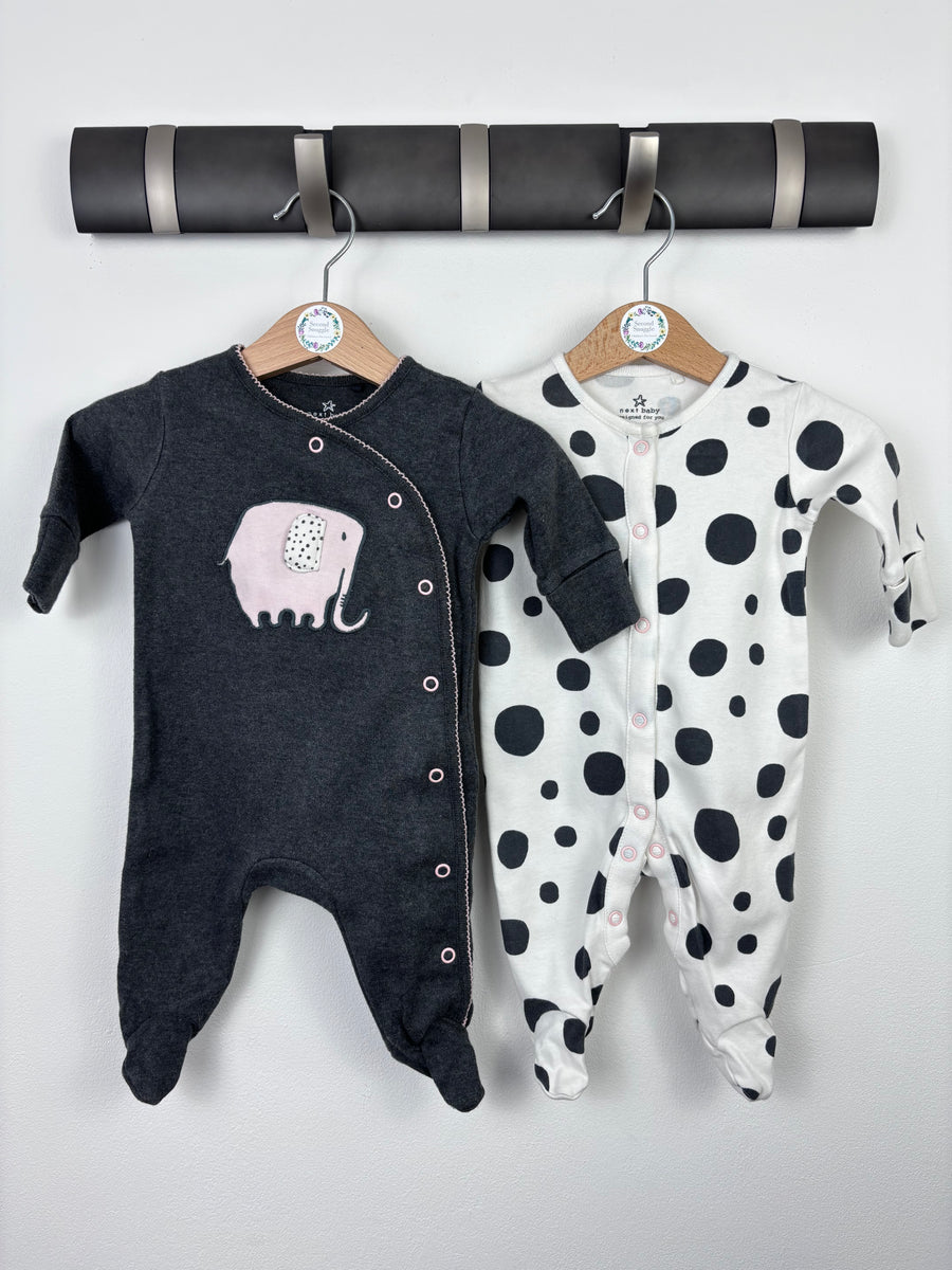 Next Up To 1 Month-Sleepsuits-Second Snuggle Preloved