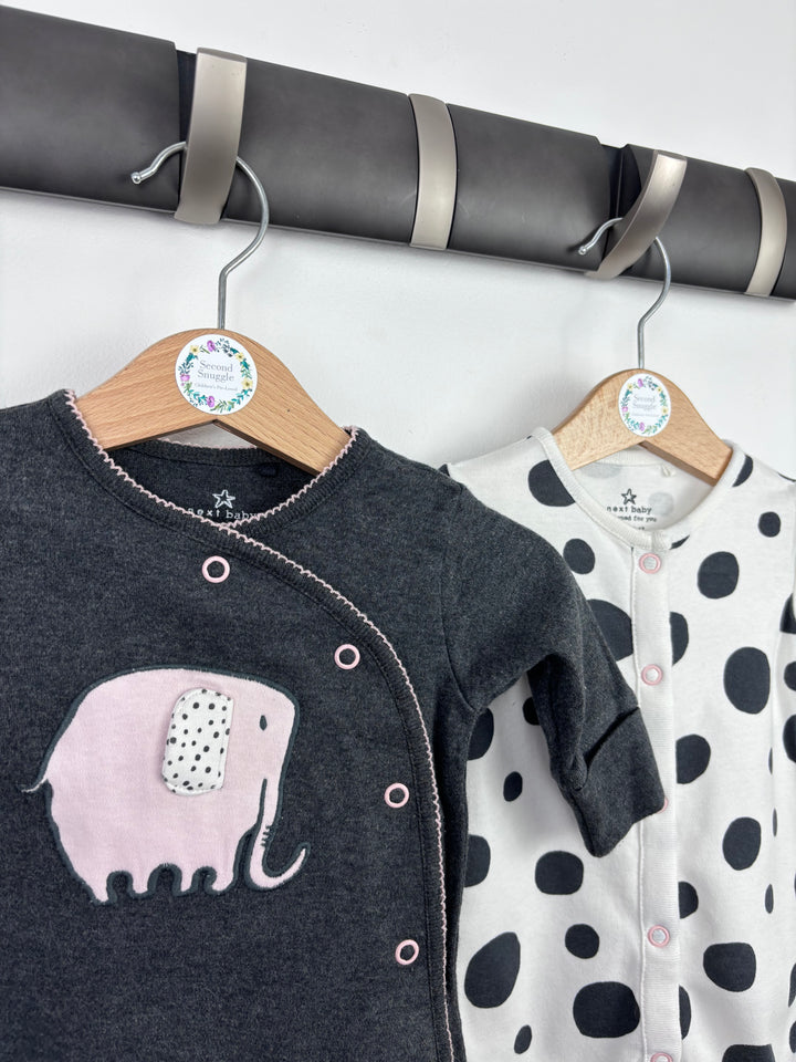 Next Up To 1 Month-Sleepsuits-Second Snuggle Preloved