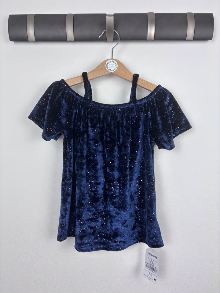 Next Velour Sparkle Top 3 Years-Tops-Second Snuggle Preloved