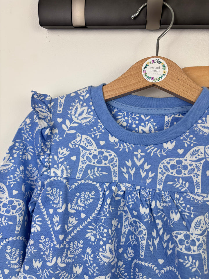 M&S Blue Floral Night Clothes-Night Wear-Second Snuggle Preloved