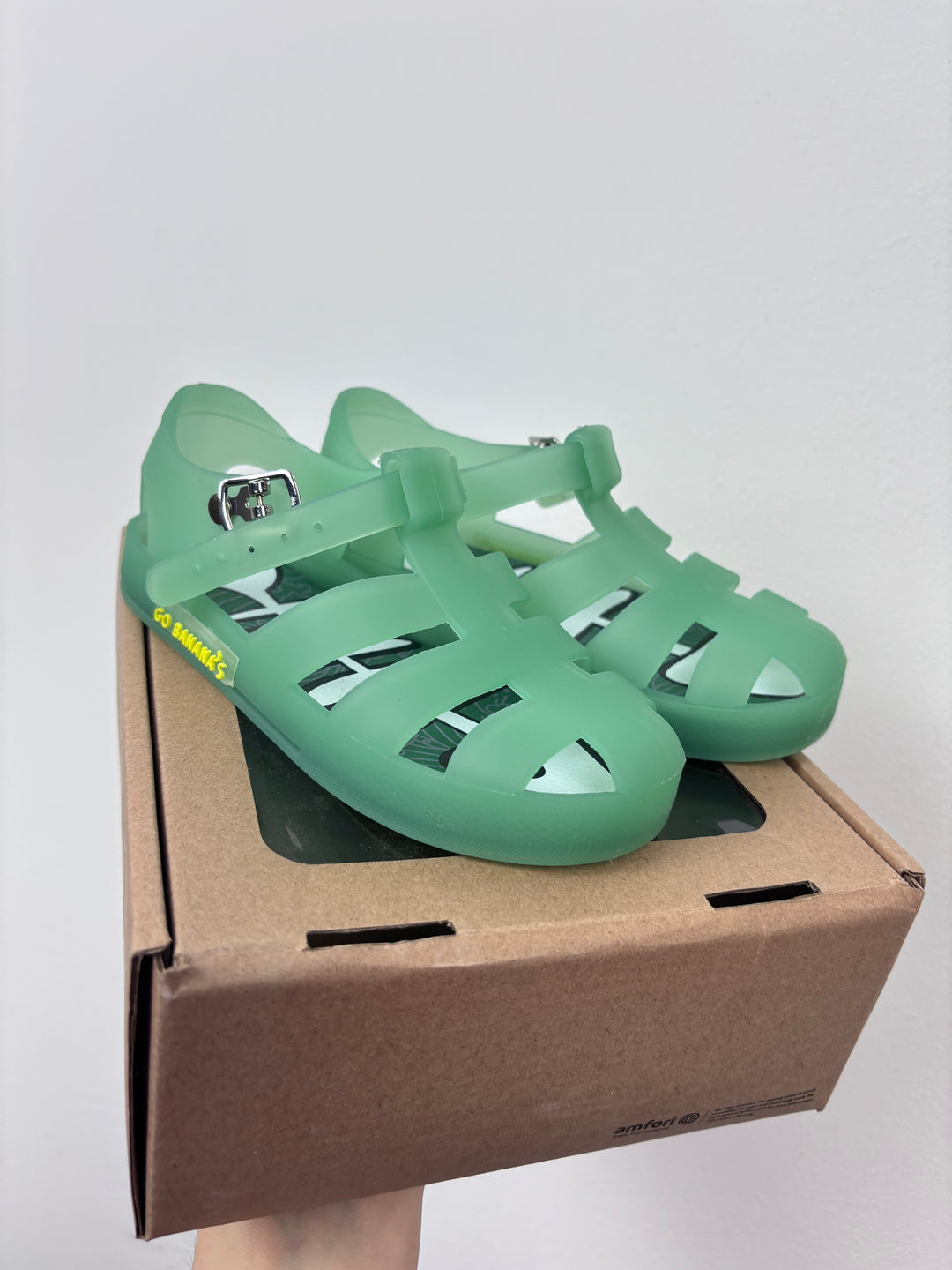 Go Bananas Green Jelly Shoe EU 28 UK 10-Shoes-Second Snuggle Preloved