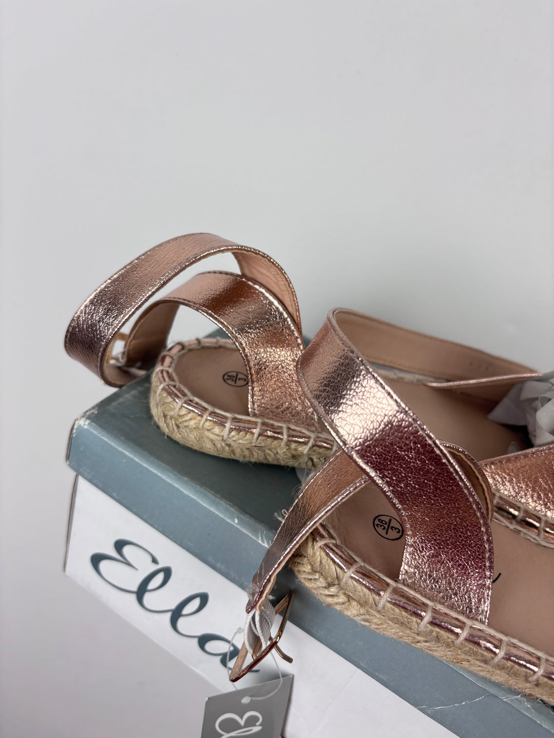 Ella Rose Gold Sandals EU 36 UK 3-Sandals-Second Snuggle Preloved