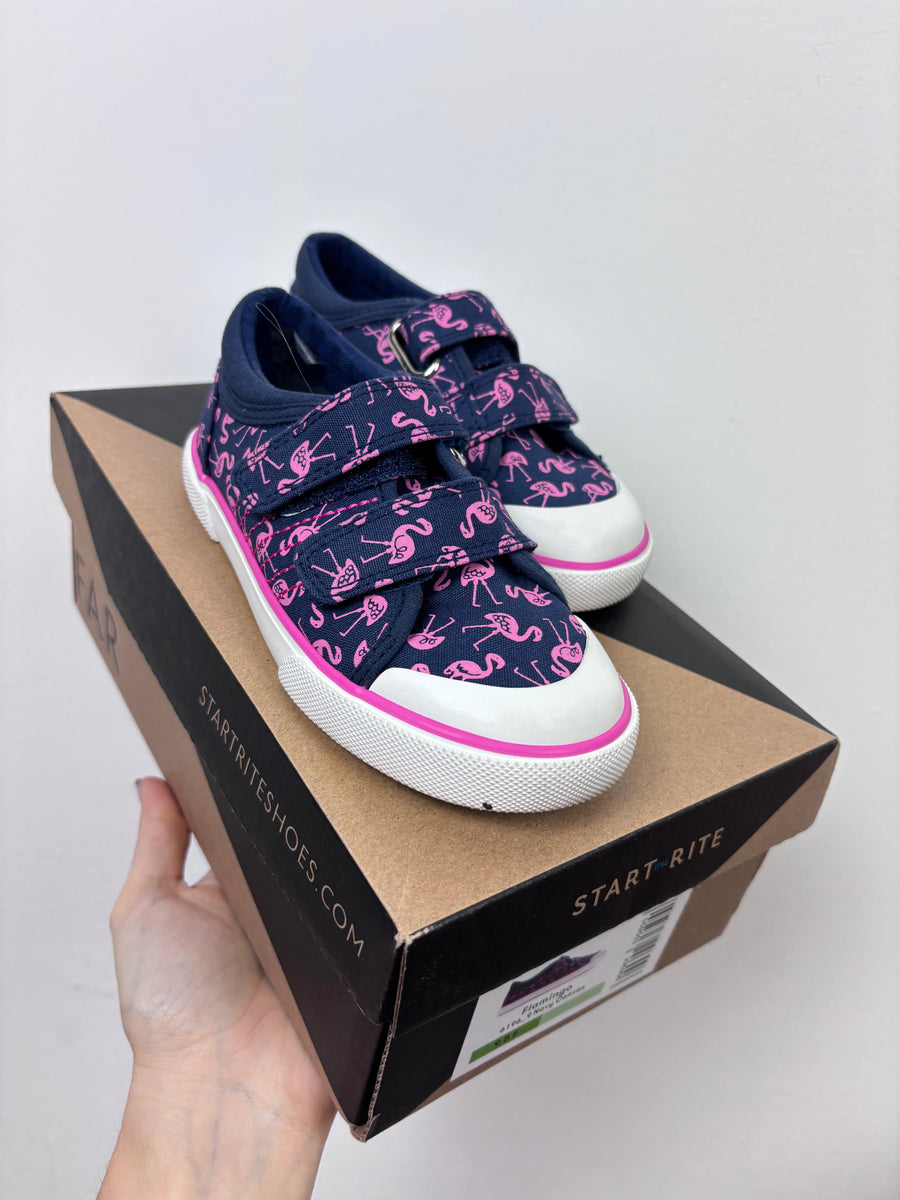 Start Rite Flamingo Canvas Shoes UK 9.5 F-Shoes-Second Snuggle Preloved