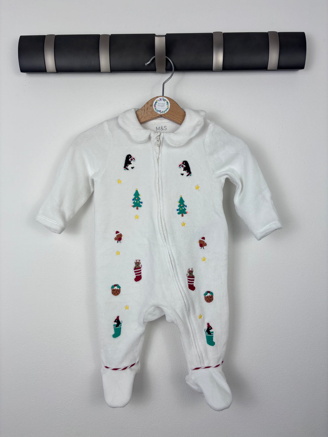 M&S 0-3 Months-Sleepsuits-Second Snuggle Preloved