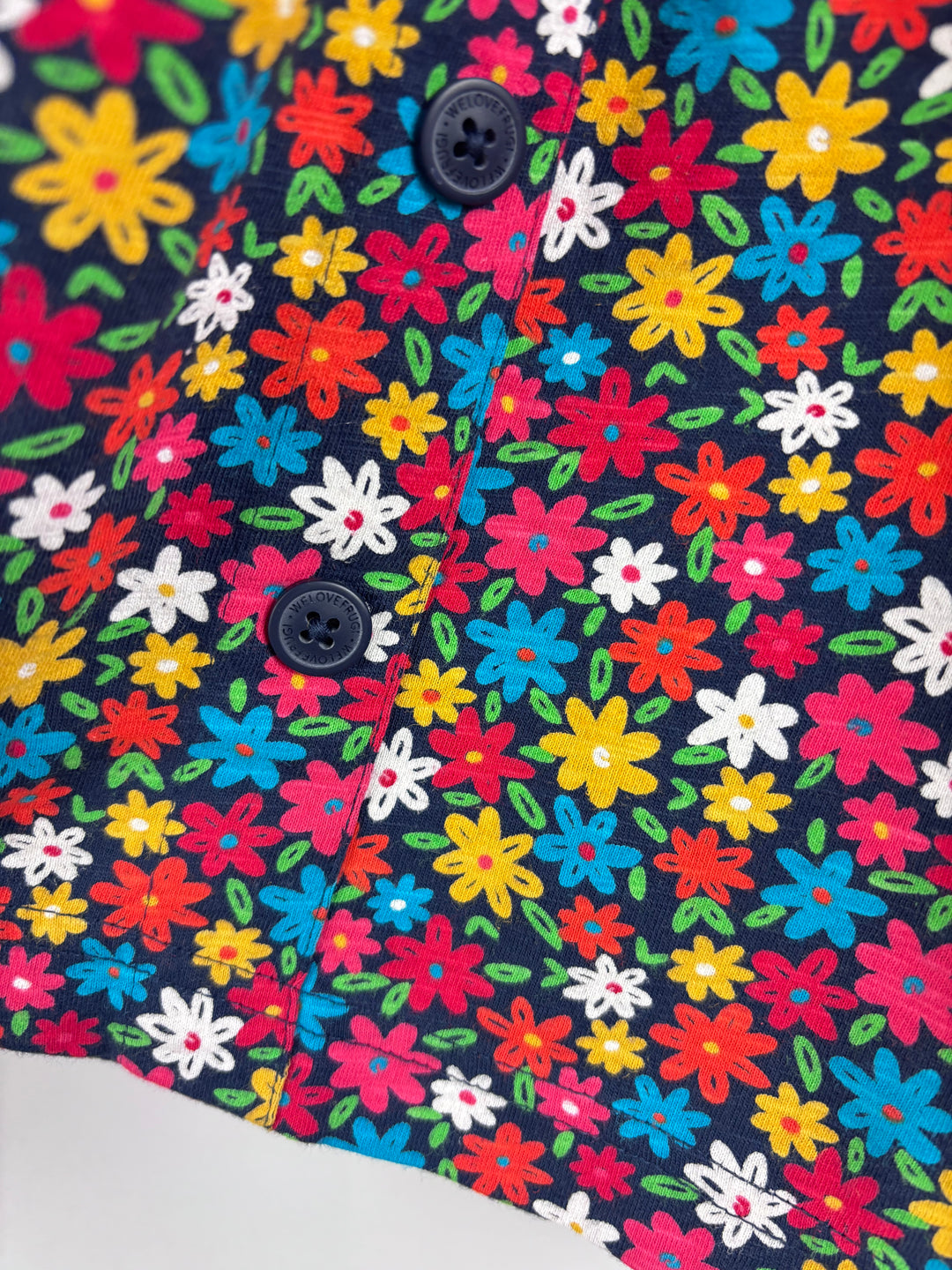 Frugi Rainbow & Floral Dress-Dresses-Second Snuggle Preloved