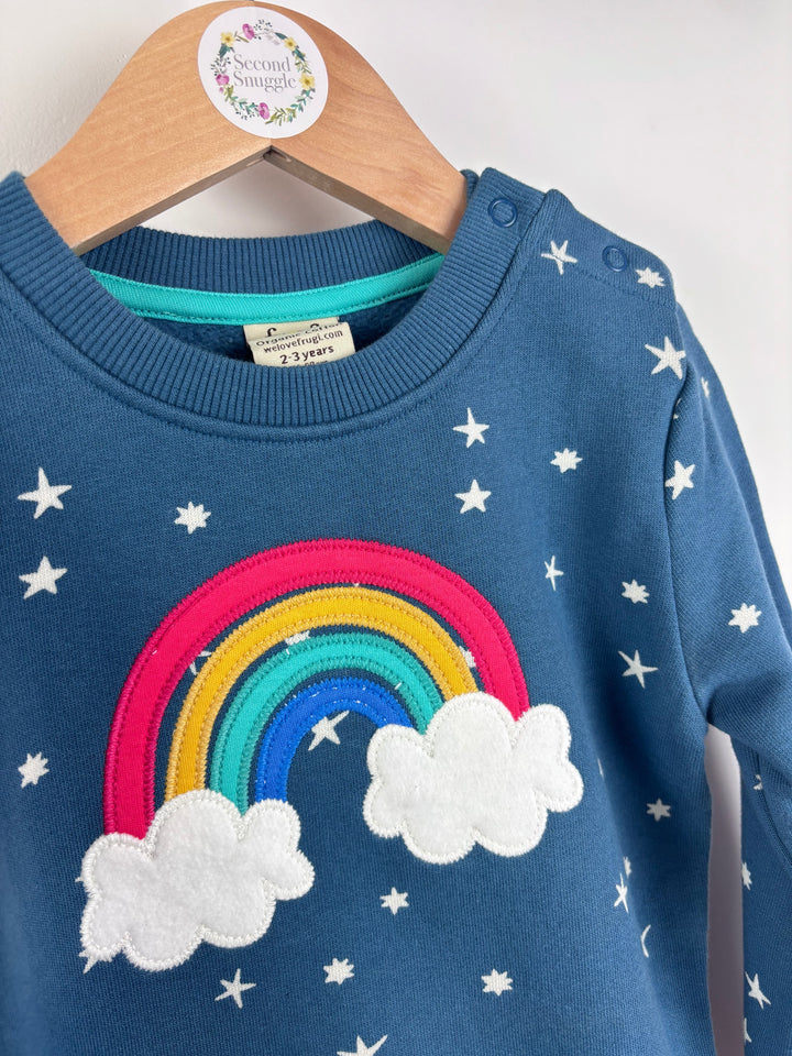 Frugi Rainbow Jumper Dress-Dresses-Second Snuggle Preloved