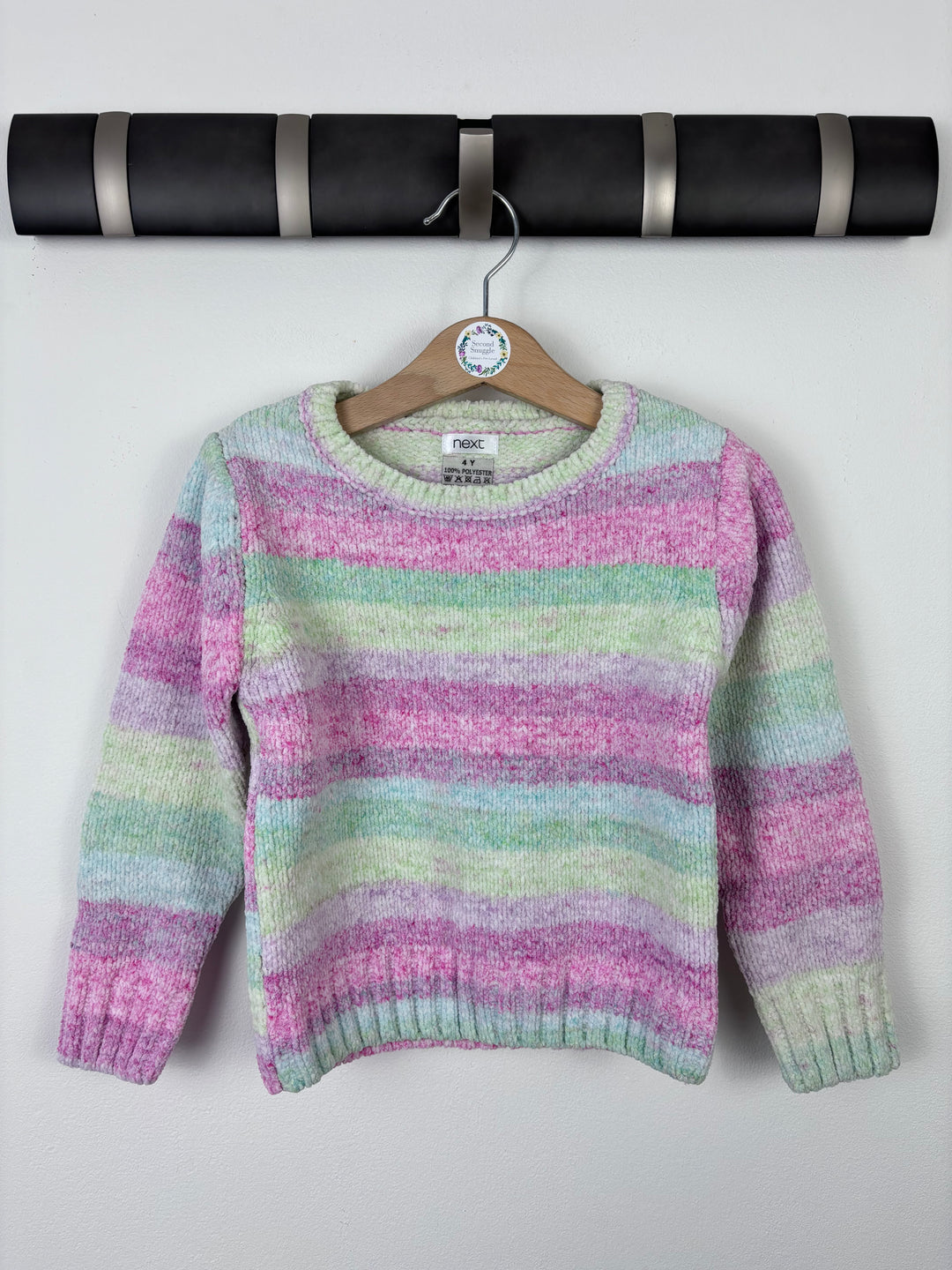 Next Rainbow Pinks Jumper-Jumpers-Second Snuggle Preloved