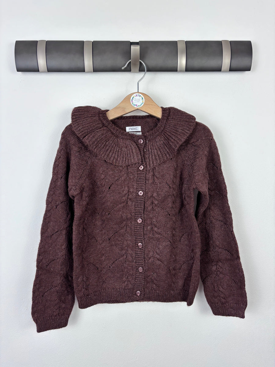 Next Collared Brown Cardigan-Cardigans-Second Snuggle Preloved