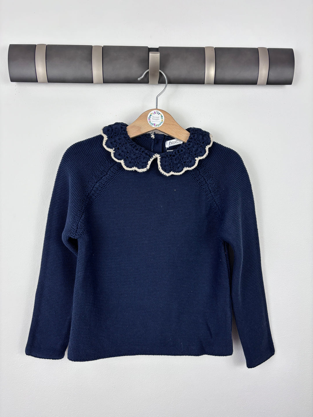 Next Collared Jumper In Navy-Jumpers-Second Snuggle Preloved