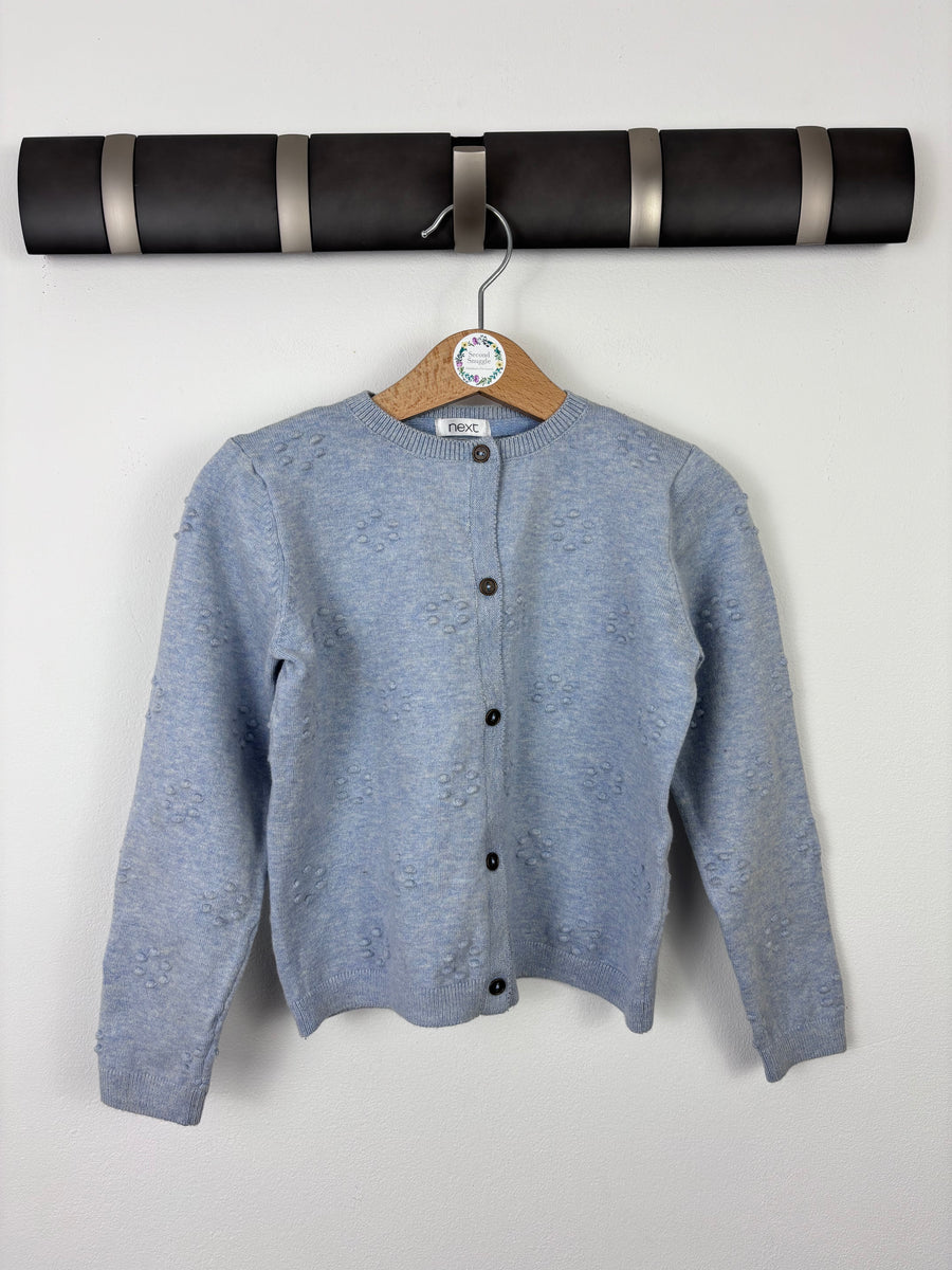 Next Bobble Cardigan In Blue 7-8 Years-Cardigans-Second Snuggle Preloved