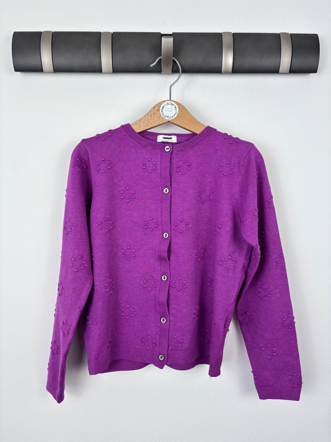 Next Bobble Cardigan In Purple-Cardigans-Second Snuggle Preloved