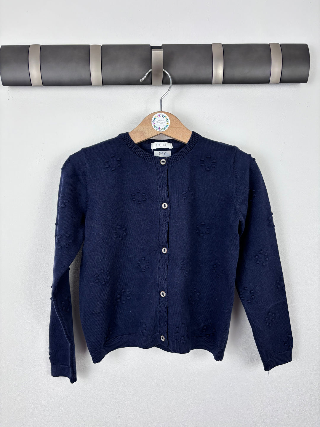 Next Bobble Cardigan In Navy-Cardigans-Second Snuggle Preloved