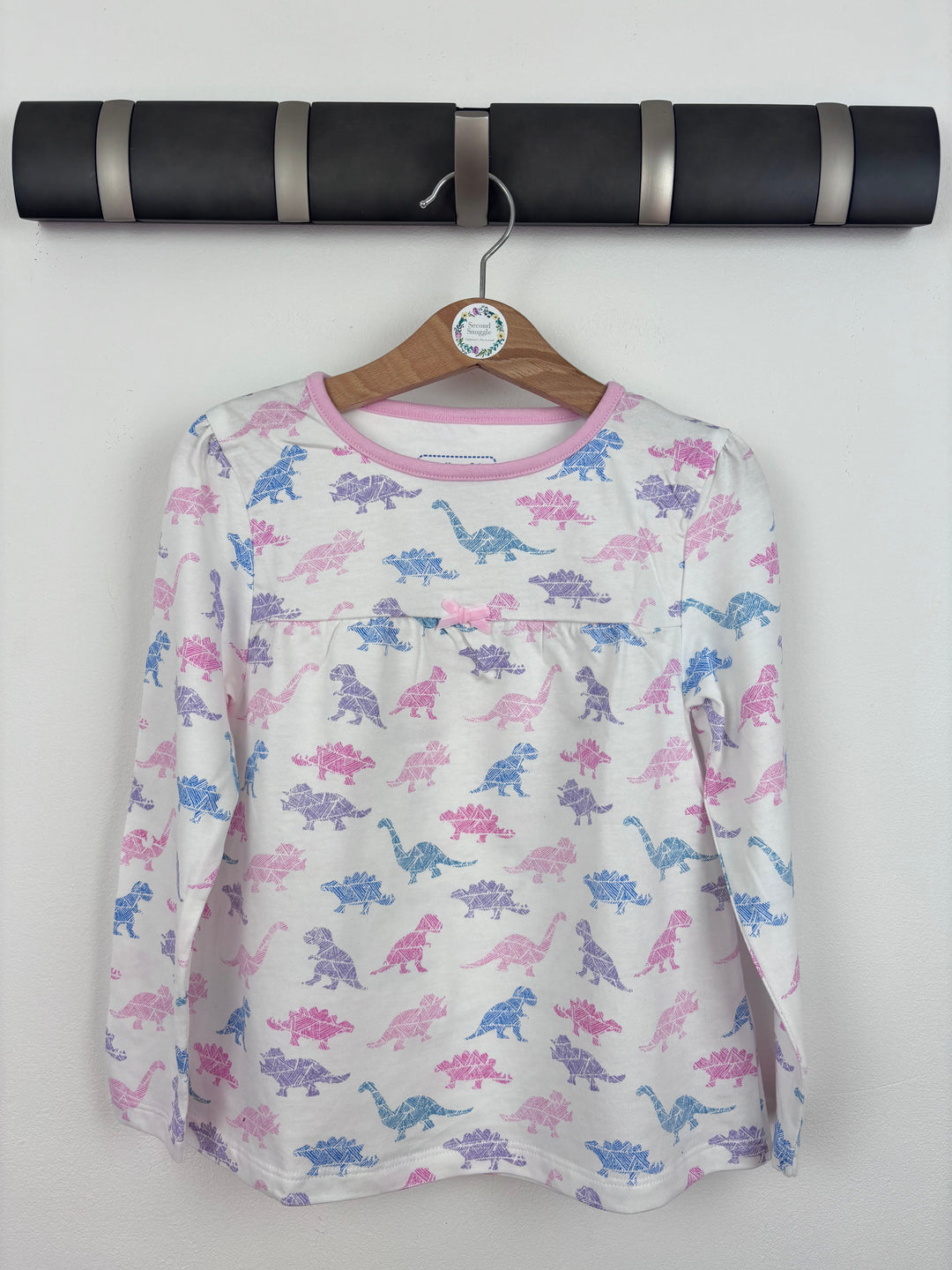 JoJo Maman Bebe Long Sleeve Dinosaur Top-Tops-Second Snuggle Preloved