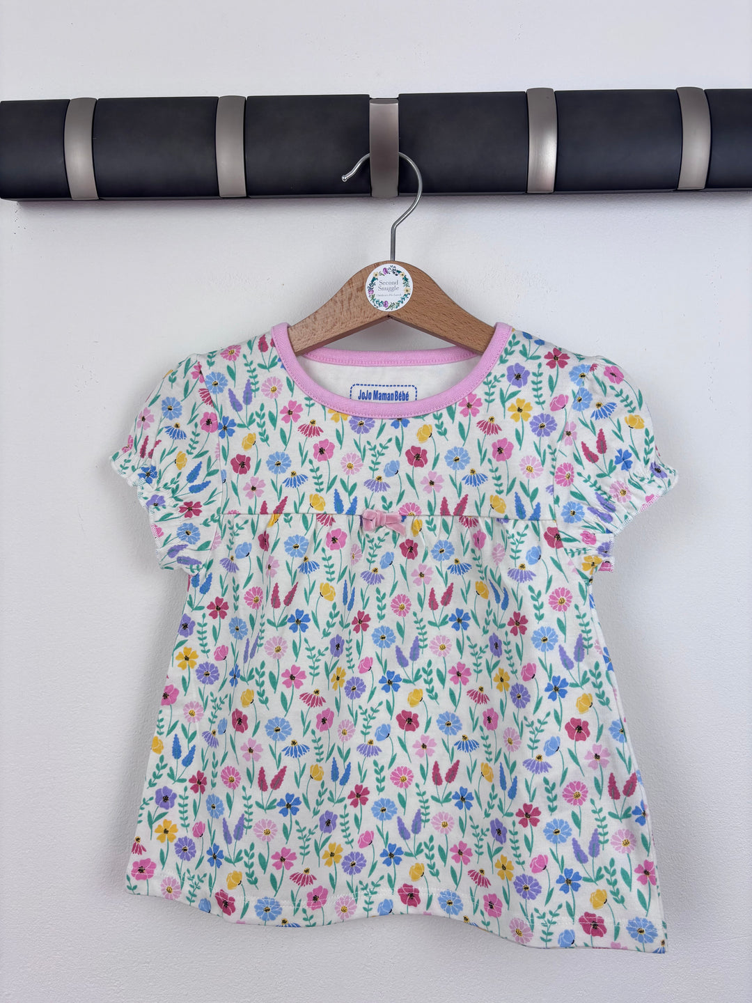 JoJo Maman Bebe Floral T-shirt-Tops-Second Snuggle Preloved