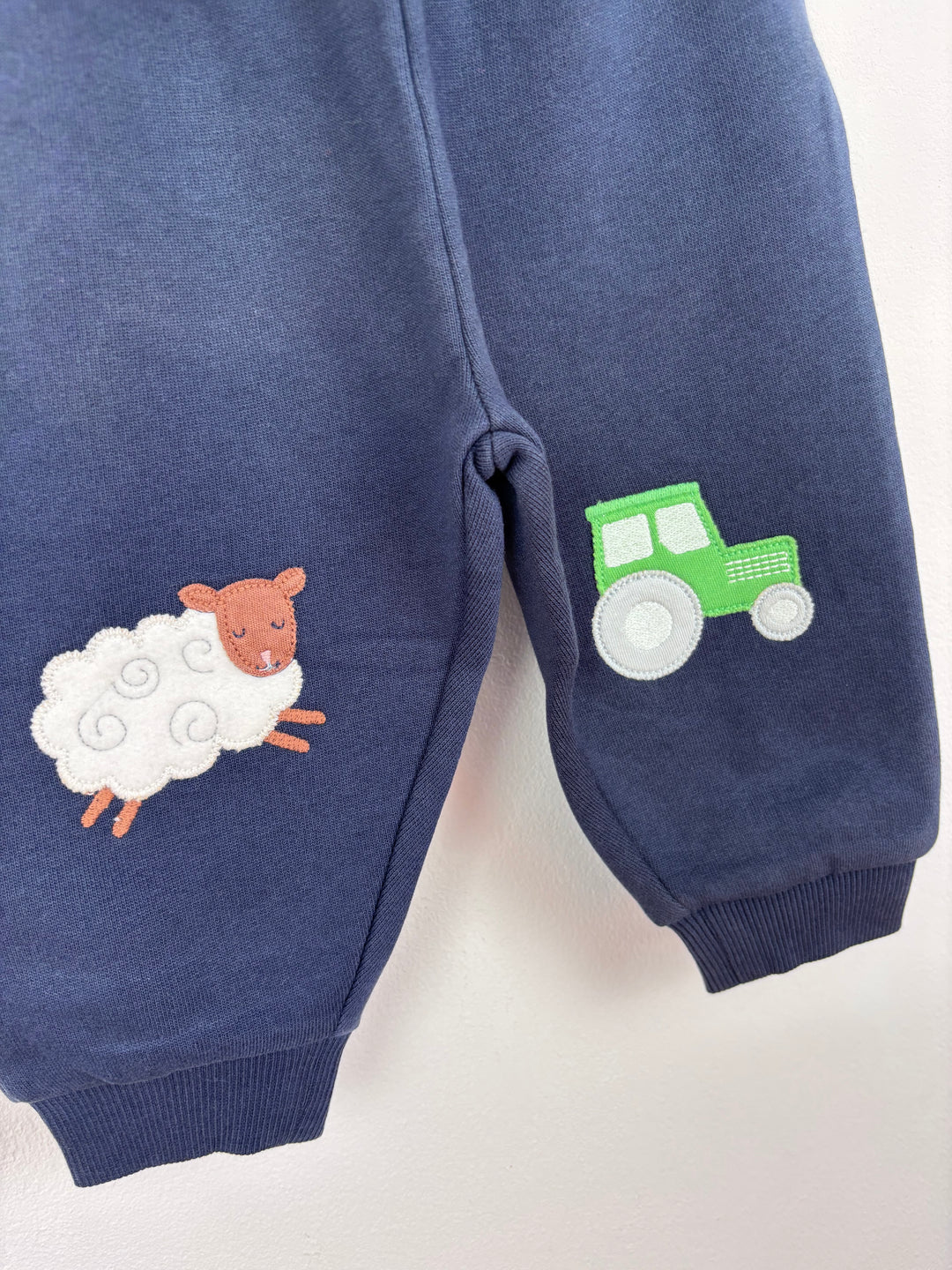 Frugi Navy Tractor Joggers-Trousers-Second Snuggle Preloved