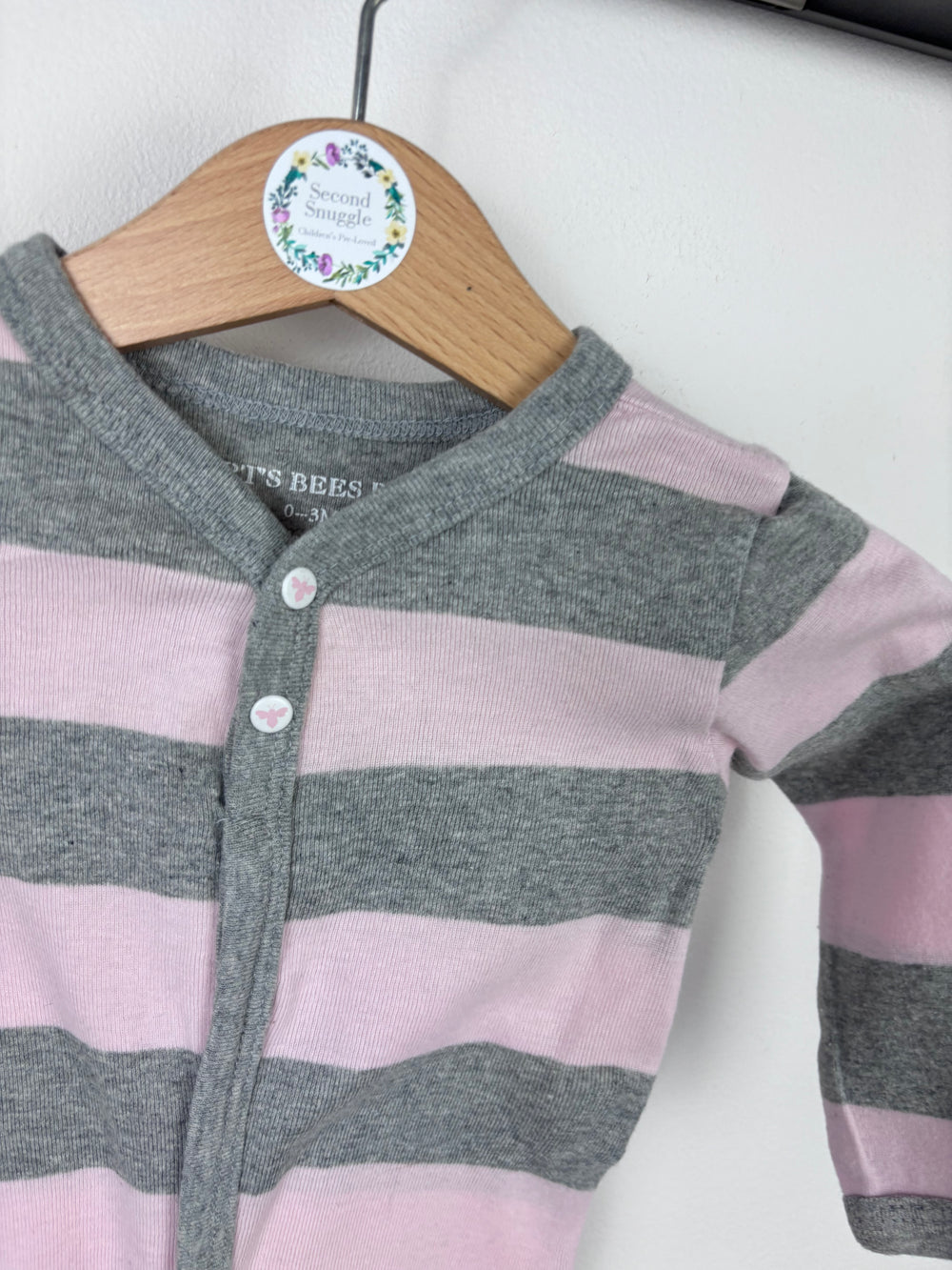 Burts Bees 0-3 Months-Rompers-Second Snuggle Preloved