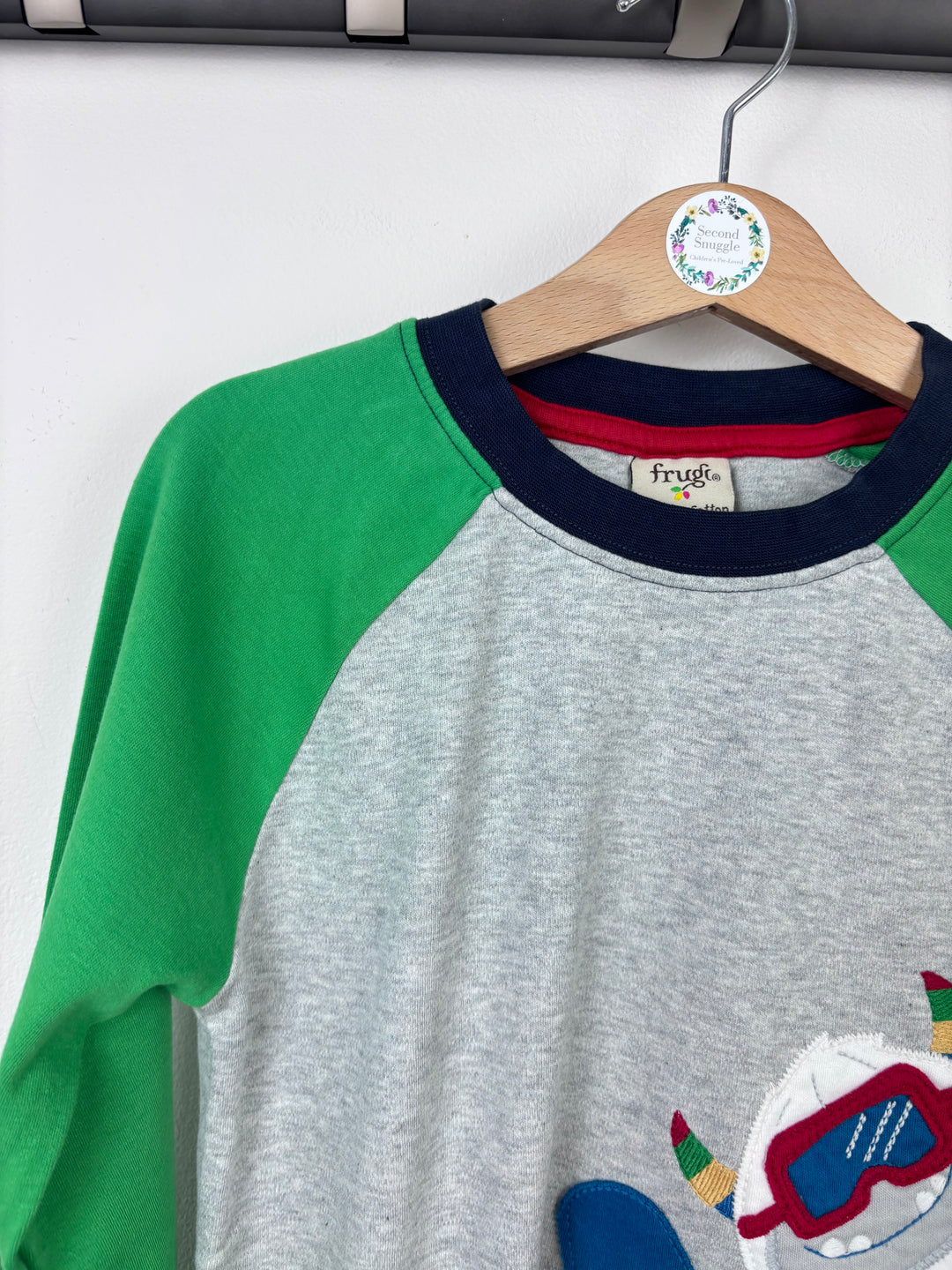 Frugi Long Sleeve Yeti Top 6-7 Years-Tops-Second Snuggle Preloved