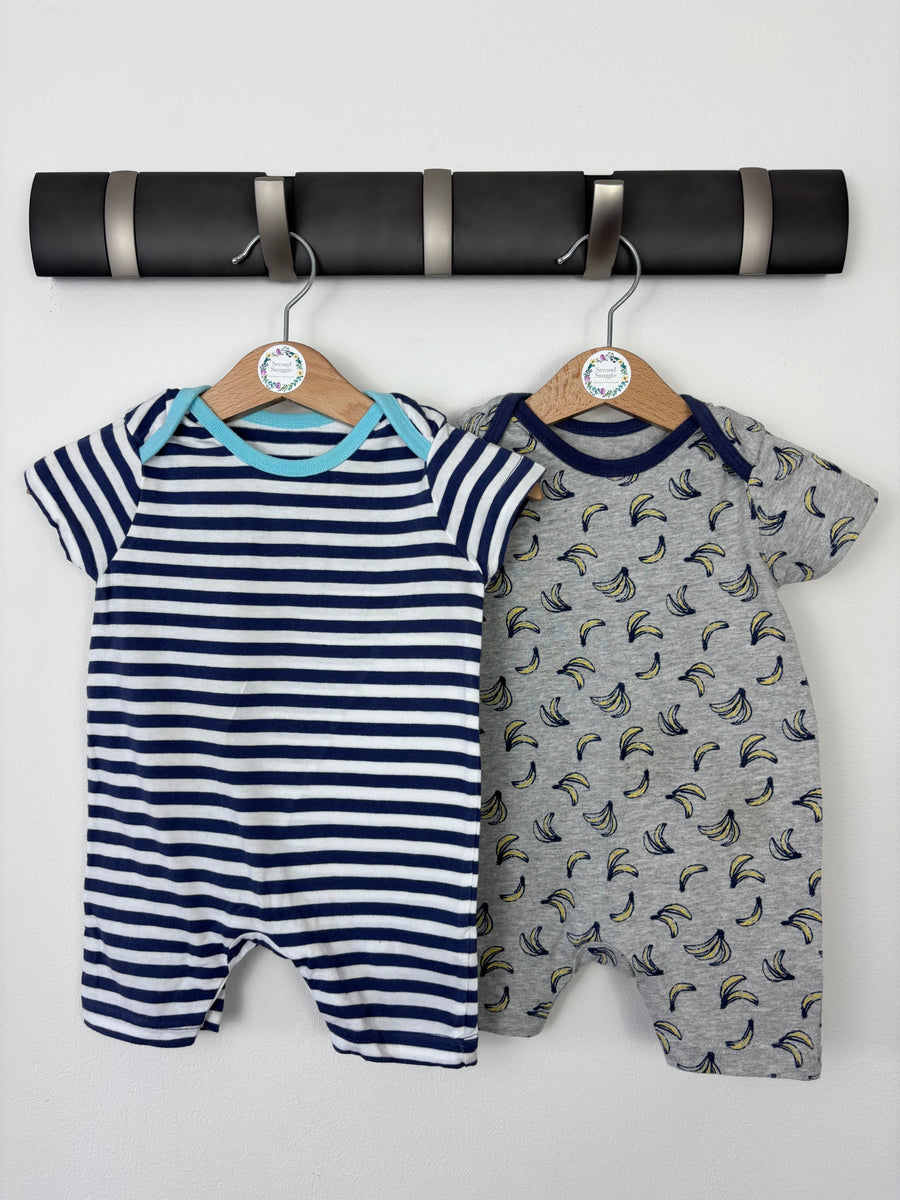 George 0-3 Months-Rompers-Second Snuggle Preloved