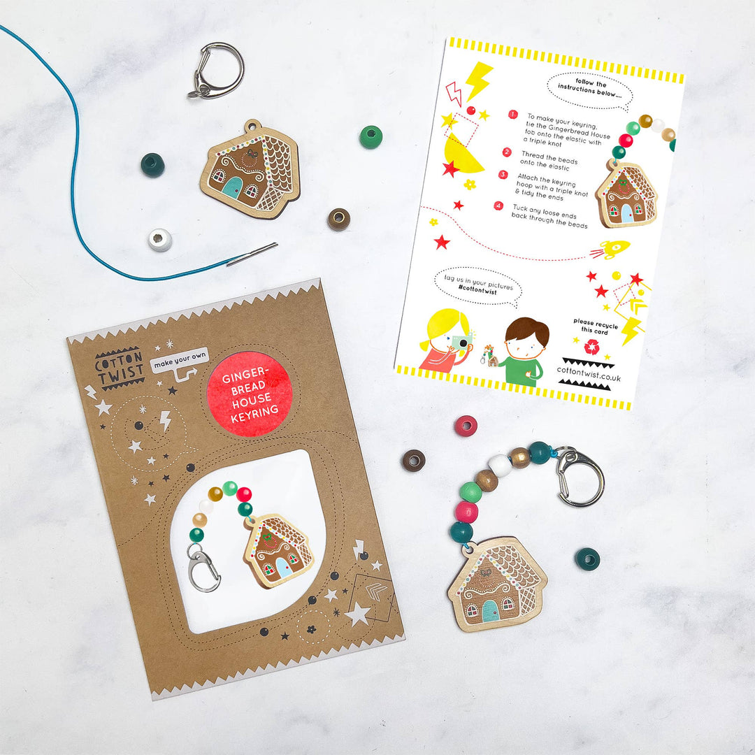 Make Your Own Gingerbread House Keyring-Crafting-Second Snuggle Preloved