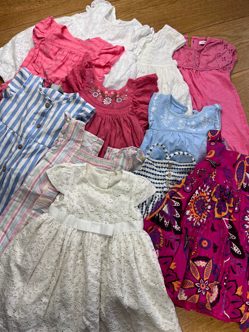 Girls 12-18 Months Dresses x 10-Bundles-Second Snuggle Preloved