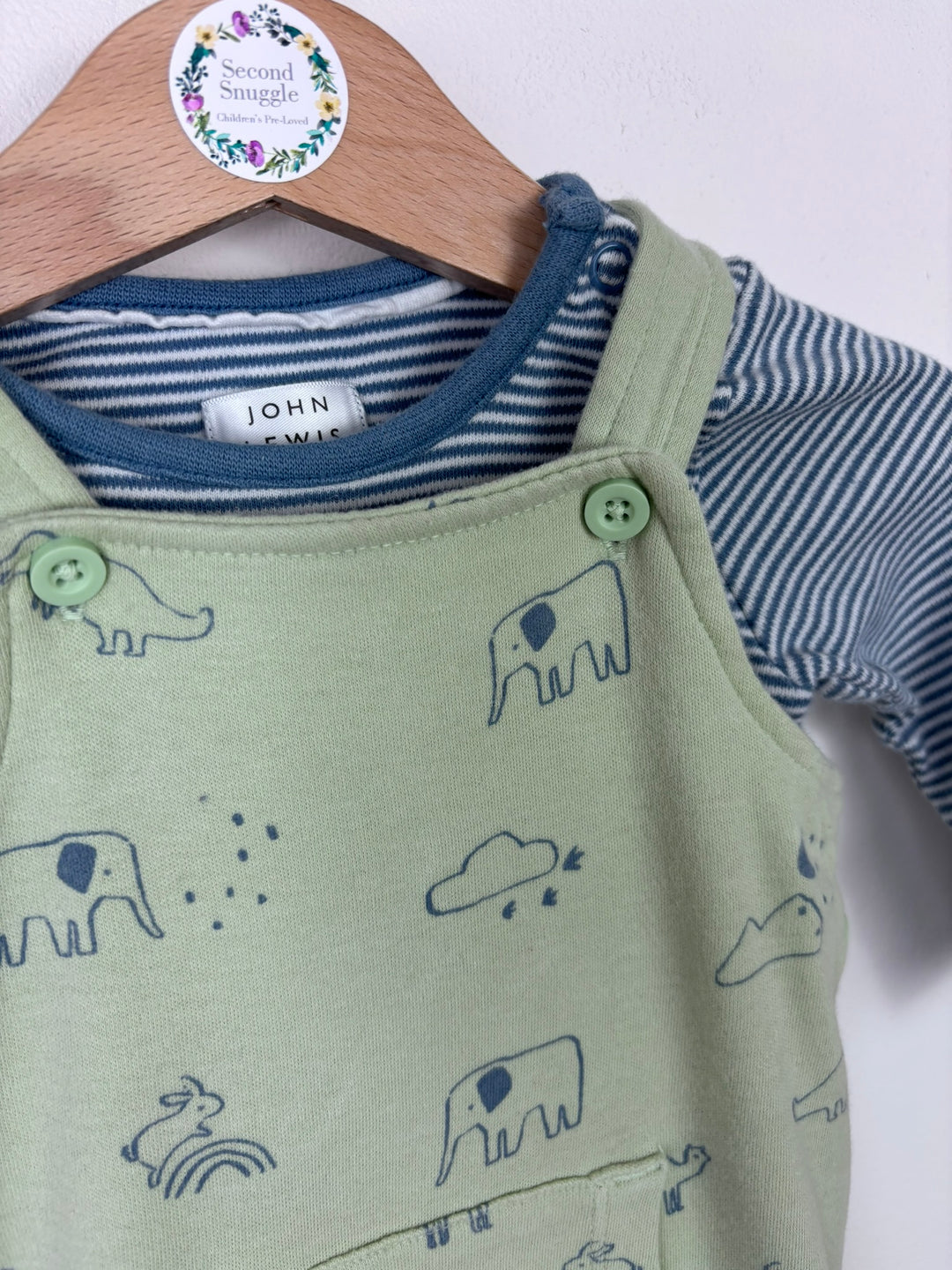 John Lewis 3-6 Months-Dungarees-Second Snuggle Preloved