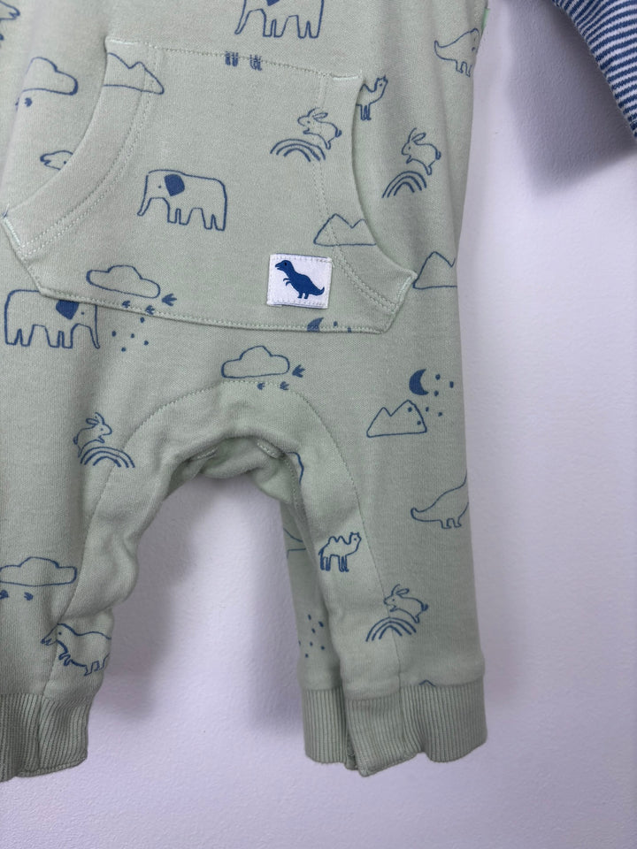 John Lewis 3-6 Months-Dungarees-Second Snuggle Preloved