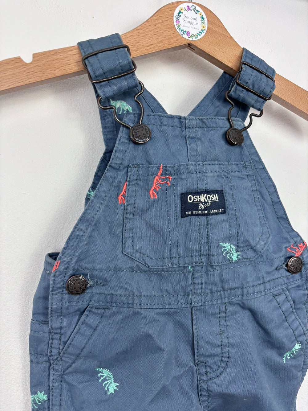 OshKosh 3 Months-Dungarees-Second Snuggle Preloved