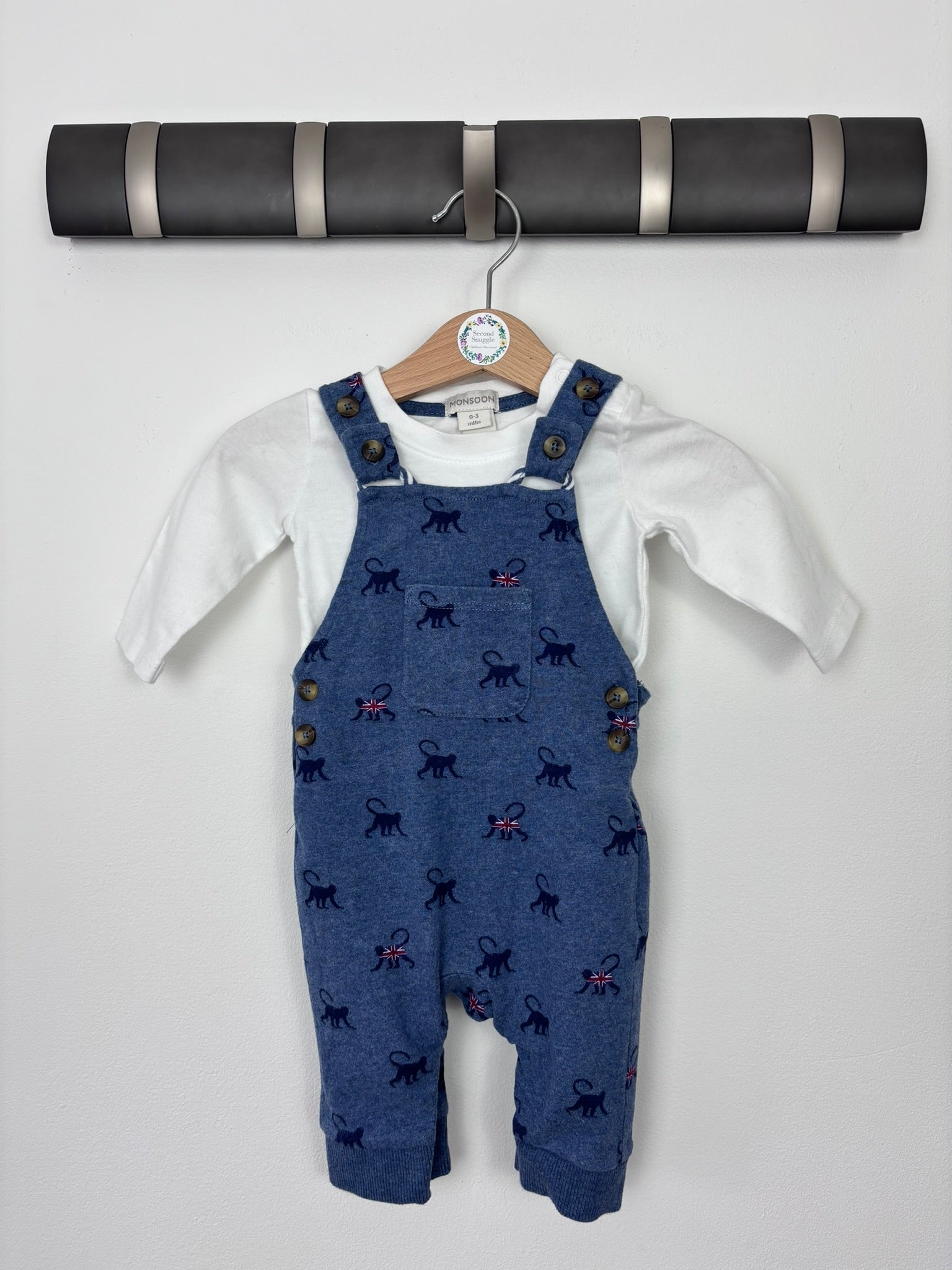 Monsoon 0-3 Months-Dungarees-Second Snuggle Preloved