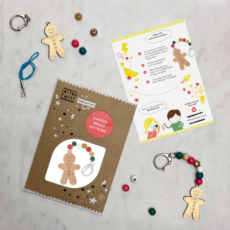 Make Your Own Gingerbread Character Keyring-Crafting-Second Snuggle Preloved