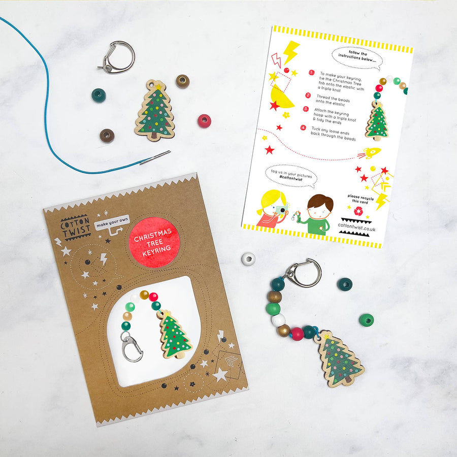 Make Your Own Christmas Tree Keyring-Crafting-Second Snuggle Preloved