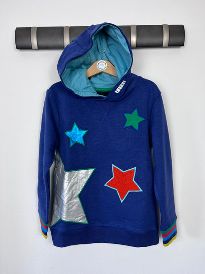 Boden Navy Star Hoodie-Hoodies-Second Snuggle Preloved